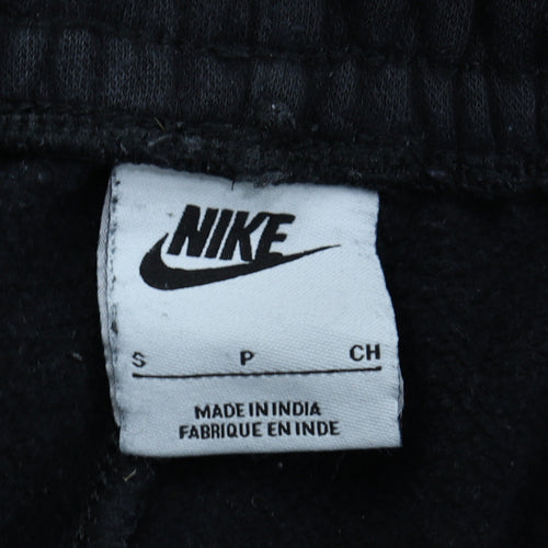 Nike Men's Black Fleece Jogger Sweatpants Small Regular Fit