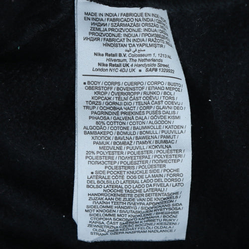 Nike Men's Black Fleece Jogger Sweatpants Small Regular Fit