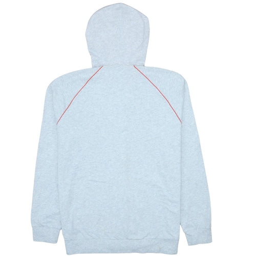 Hugo Boss Men Grey Full Zip Hoodie Size L Cotton Regular Fit