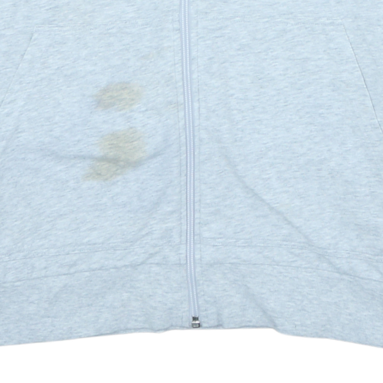 Hugo Boss Men Grey Full Zip Hoodie Size L Cotton Regular Fit