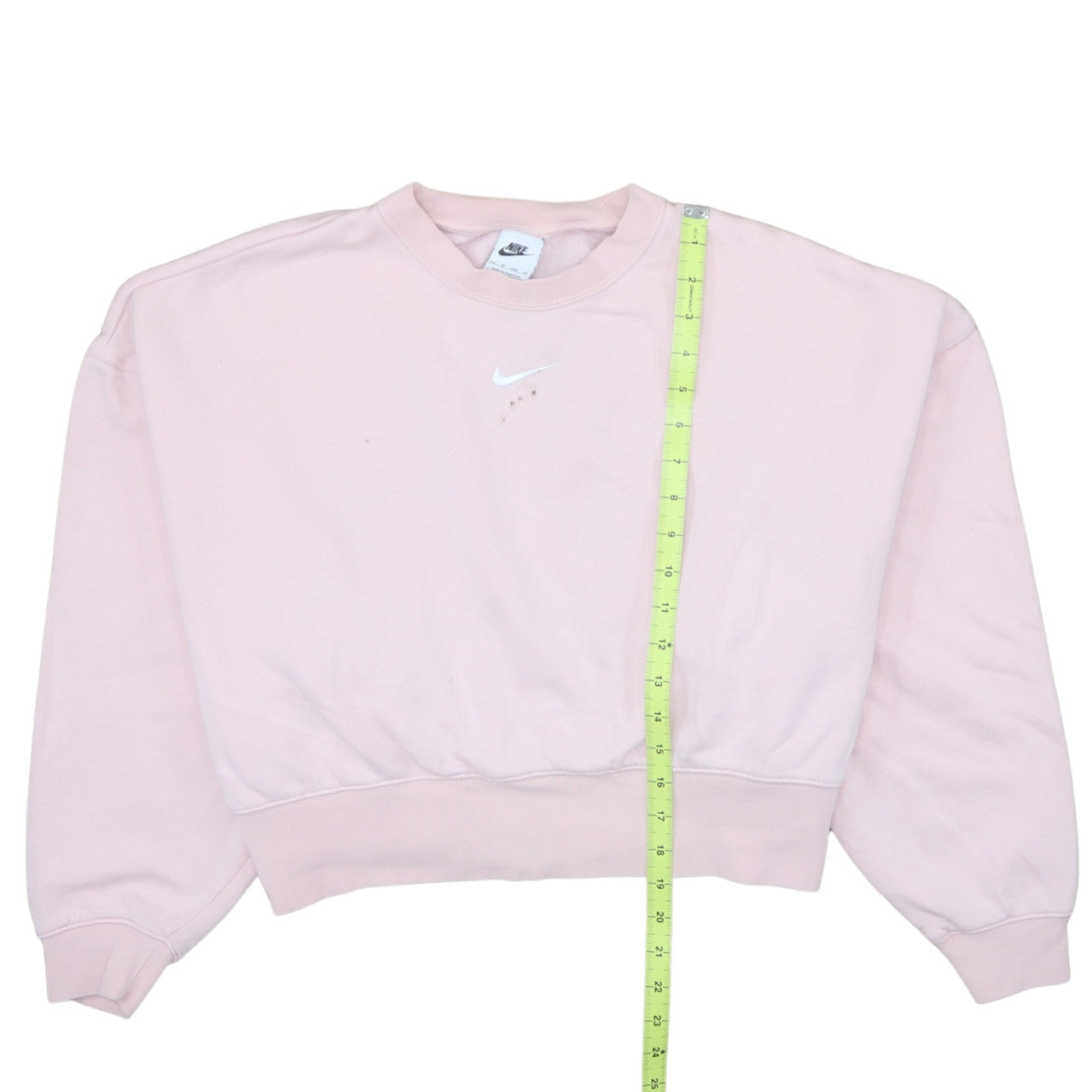 Nike Women's Pink Crew Neck Pullover Sweatshirt XS Cotton Blend