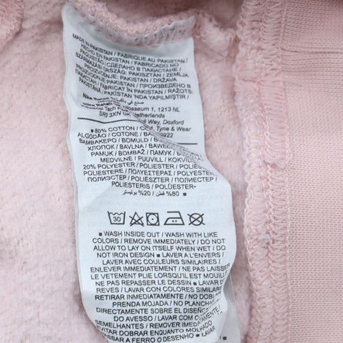 Nike Women's Pink Crew Neck Pullover Sweatshirt XS Cotton Blend