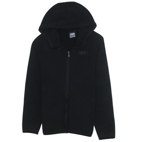 Puma Men's Black Full Zip Hoodie Medium Classic Fleece