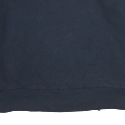 Adidas Women Black Crew Neck Long Sleeve Pullover Sweatshirt Size 14