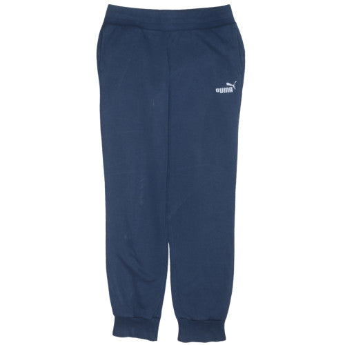 Puma Mens Blue Jogger Sweatpants M Regular Fit Fleece Activewear