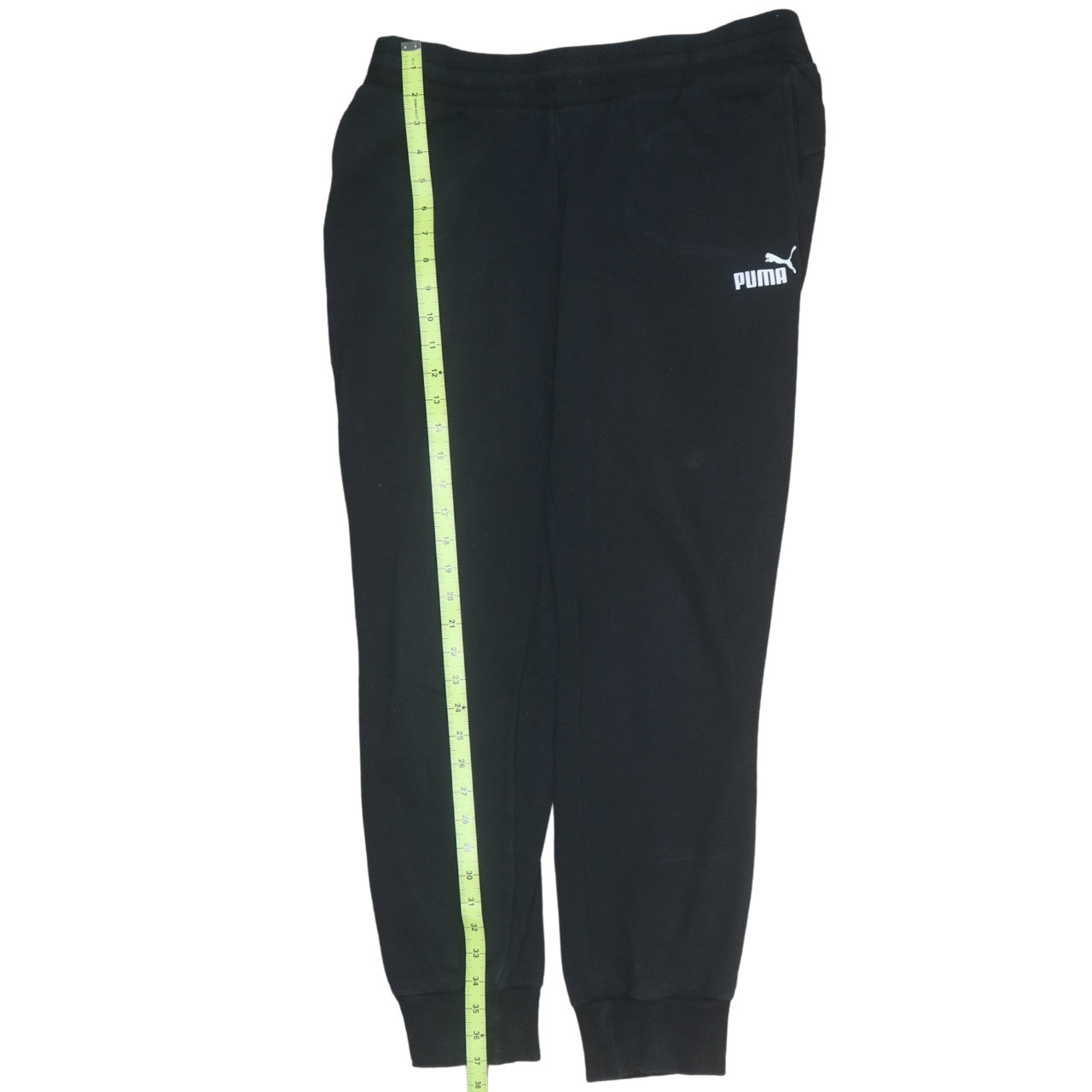 Puma Mens Black Jogger Sweatpants M Regular Fit Fleece Sports Trousers