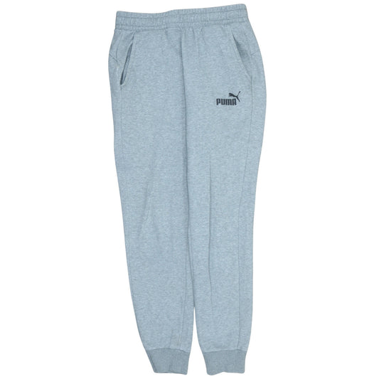 Puma Men's Grey Jogger Sweatpants S Regular Fit Elastic Waist Activewear