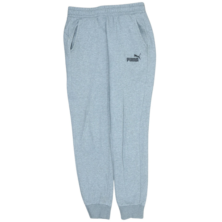Puma Men's Grey Jogger Sweatpants S Regular Fit Elastic Waist Activewear
