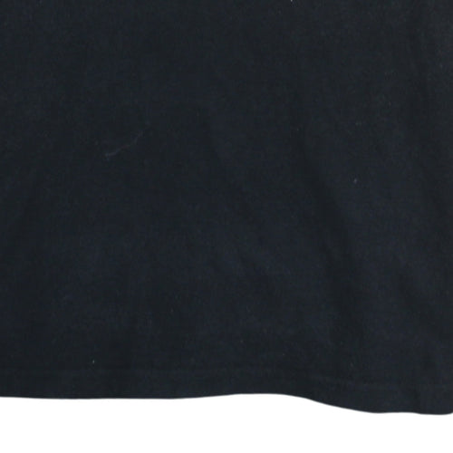 FILA Men's Black Regular Fit Cotton Short Sleeve Polo Shirt M