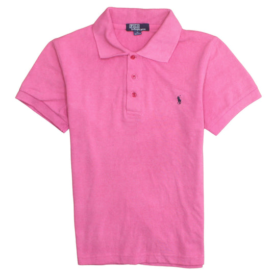 Ralph Lauren Men's Pink Short Sleeve Cotton Polo Shirt M