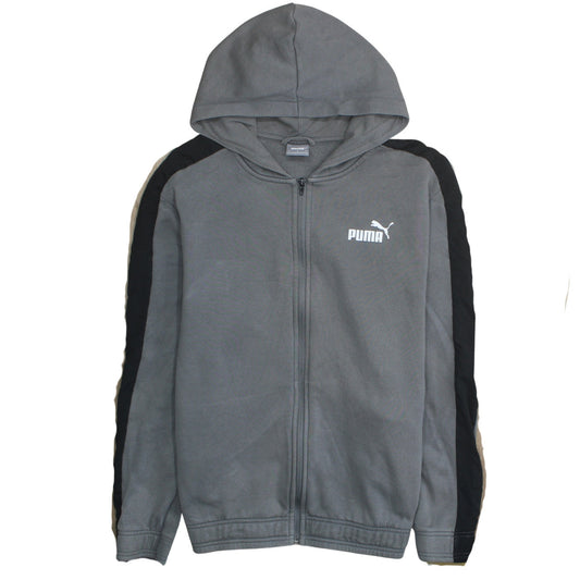 Puma Men's Grey Full Zip Hoodie XL Sportswear Sweatshirt