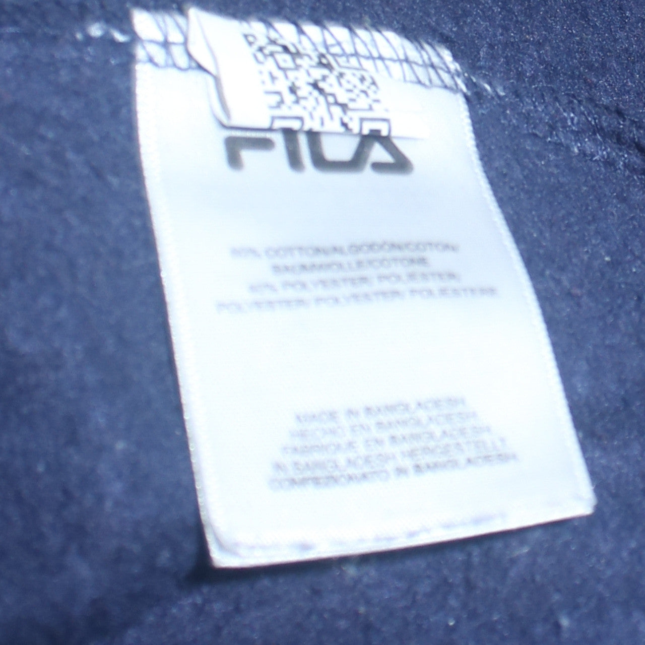 FILA Mens Red Navy Full Zip Hoodie Size M Colour Block Logo Sweatshirt