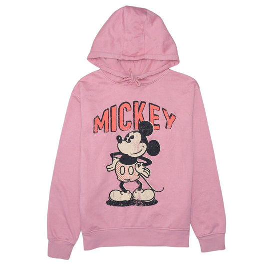 Primark Disney Women Pink XS Pullover Hoodie Mickey Graphic Print