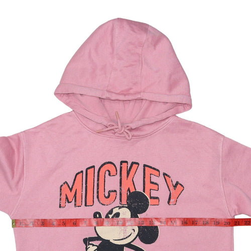 Primark Disney Women Pink XS Pullover Hoodie Mickey Graphic Print