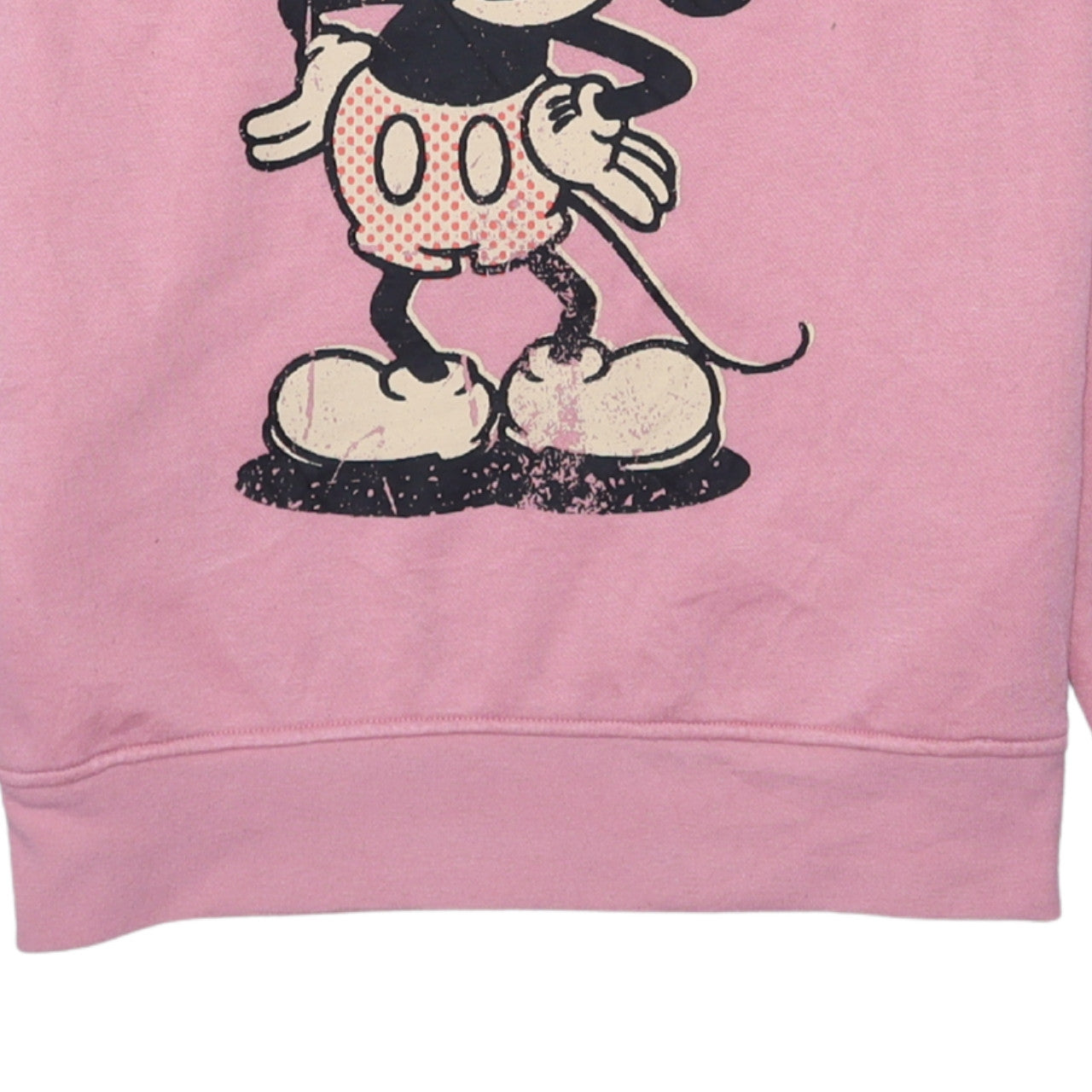 Primark Disney Women Pink XS Pullover Hoodie Mickey Graphic Print