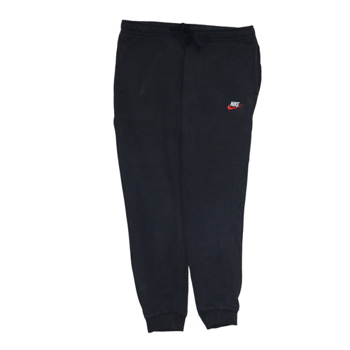 Nike Men's Black Jogger Sweatpants M Regular Fit Fleece Active Trousers