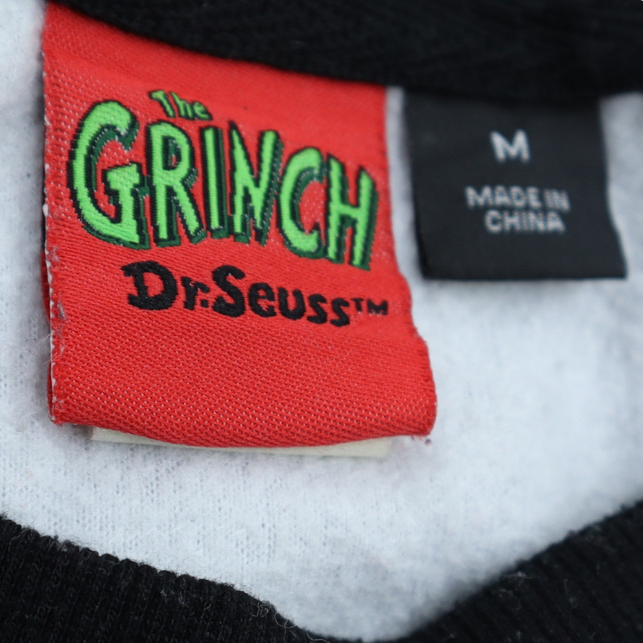 Primark Men's Grey The Grinch Christmas Long Sleeve Pyjama Top M