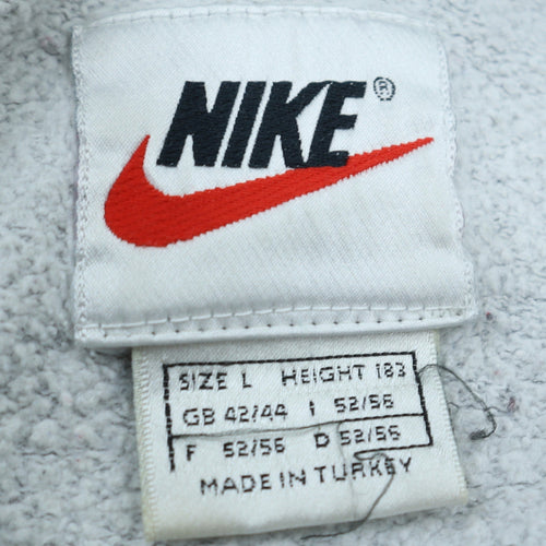 Nike Men's Grey Full Zip Hoodie Size L Regular Fit Sportswear