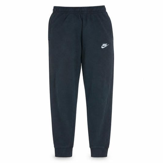Front view of Nike Men's Black Small Jogger Sweatpants Tapered Fleece Activewear