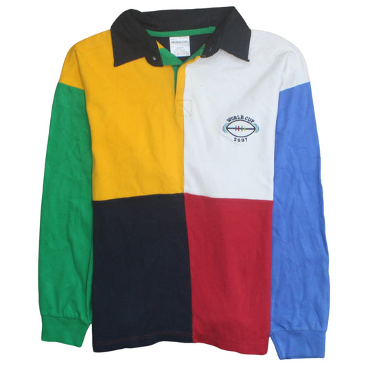 World Cup 2007 Men's Multicoloured Rugby Style Pullover Sweatshirt M