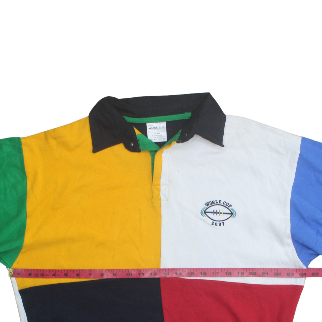 World Cup 2007 Men's Multicoloured Rugby Style Pullover Sweatshirt M