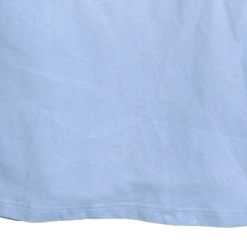 Adidas Women Light Blue V-Neck Pullover Sweatshirt Size 14