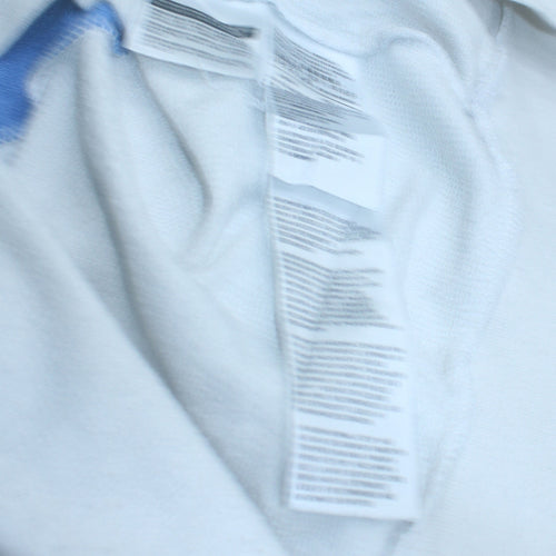 Levi's Women's White Blue Logo Crew Neck Pullover Sweatshirt Size S