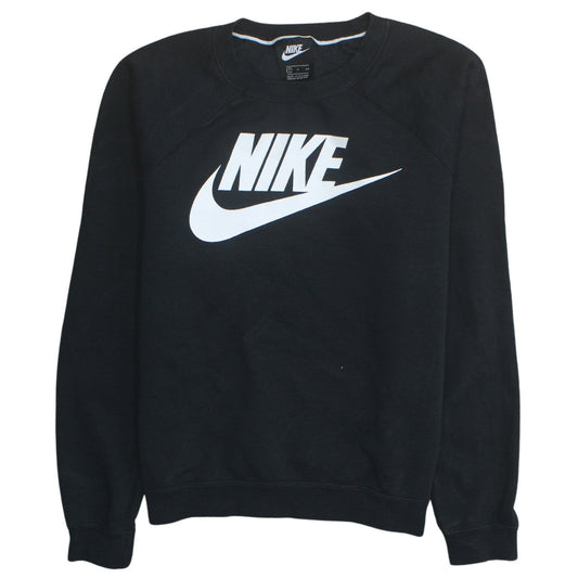 Nike Men's Black S Pullover Crew Neck Logo Sweatshirt