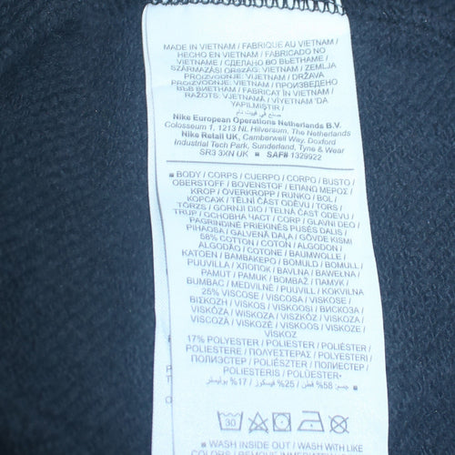 Nike Men's Black S Pullover Crew Neck Logo Sweatshirt