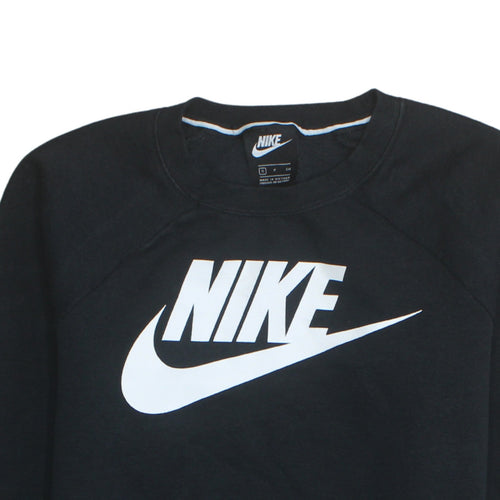 Nike Men's Black S Pullover Crew Neck Logo Sweatshirt
