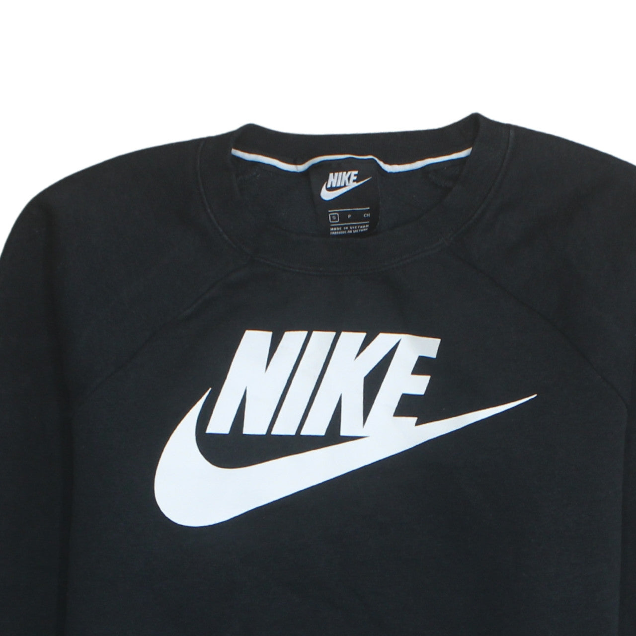 Nike Men's Black S Pullover Crew Neck Logo Sweatshirt