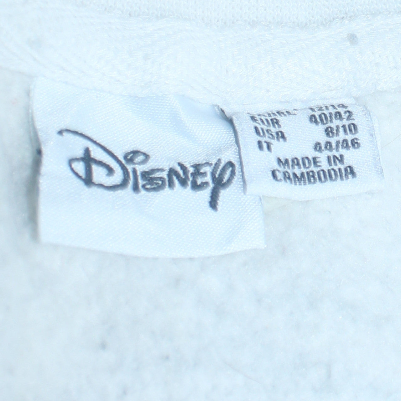 Disney Women's White Mickey Mouse Print Sweatshirt Size M