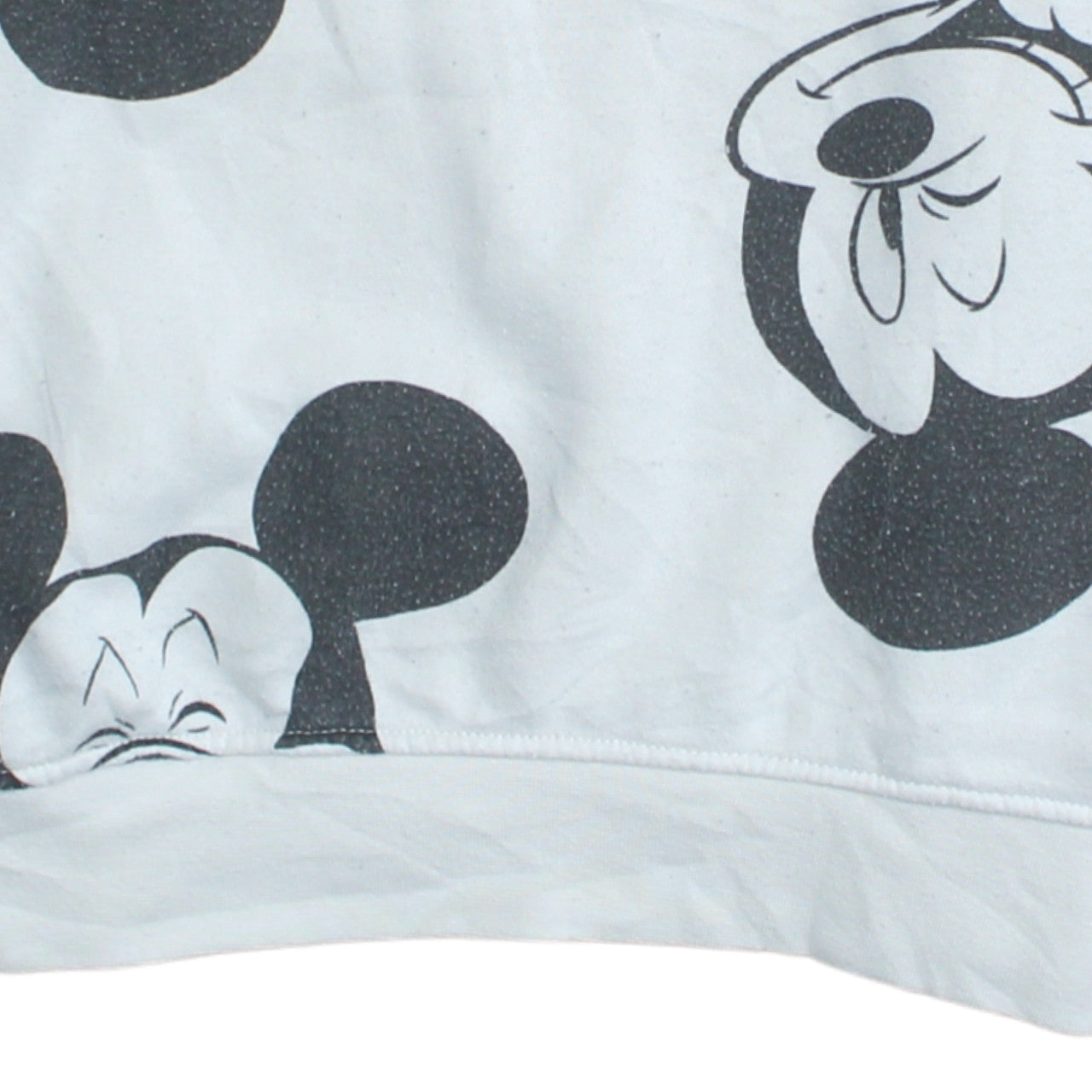Disney Women's White Mickey Mouse Print Sweatshirt Size M