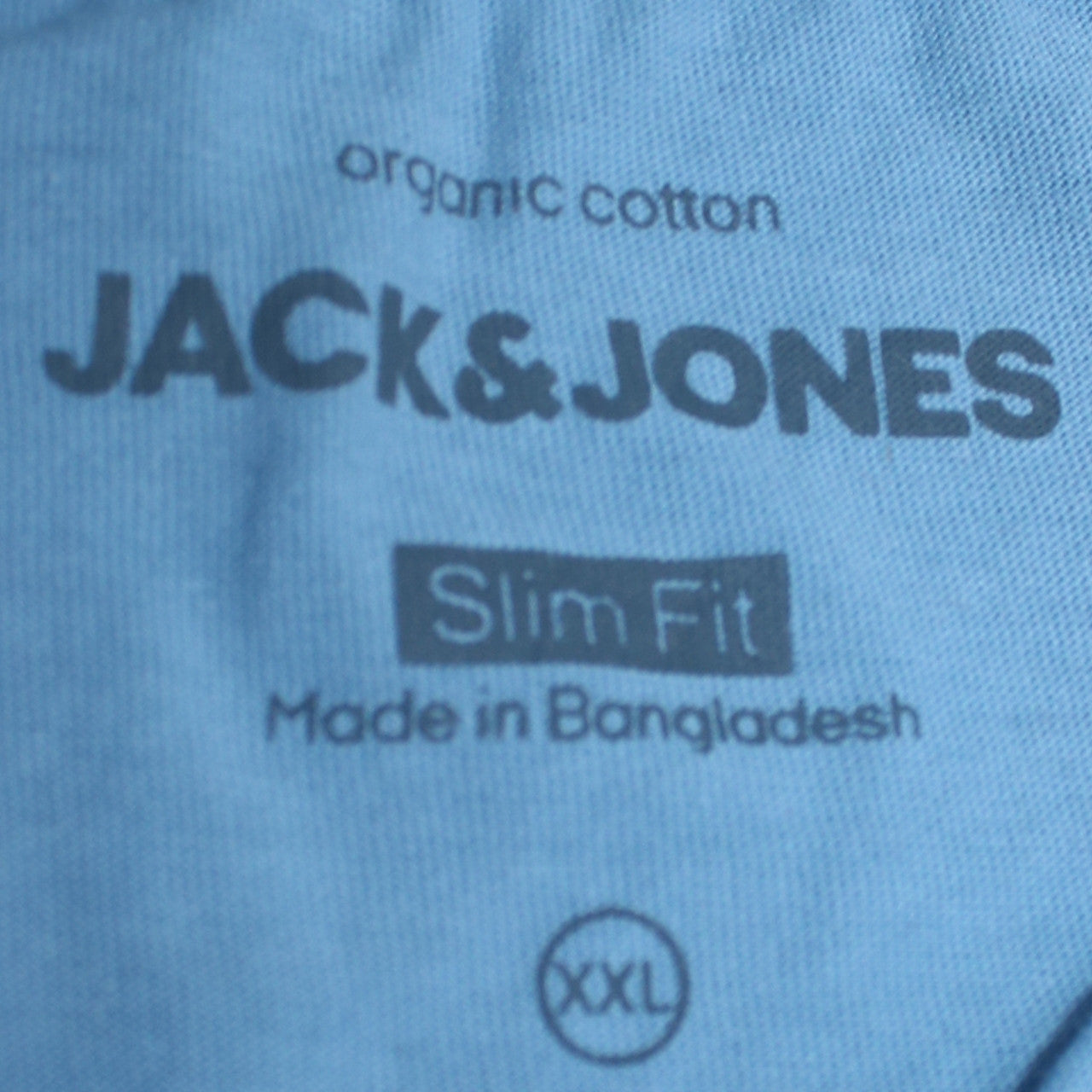 Jack & Jones Men's Blue Slim Fit Crew Neck Cotton T-Shirt XXL
