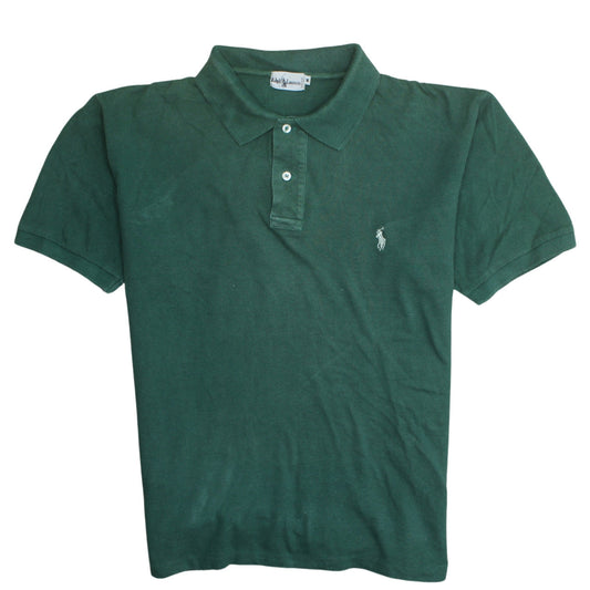 Ralph Lauren Men's Green Polo Shirt Size M Classic Fit Cotton