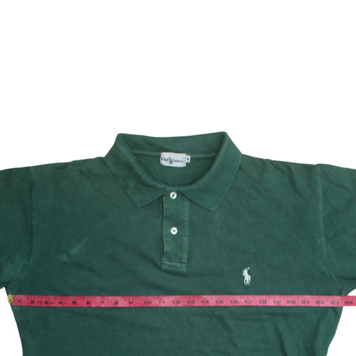 Ralph Lauren Men's Green Polo Shirt Size M Classic Fit Cotton