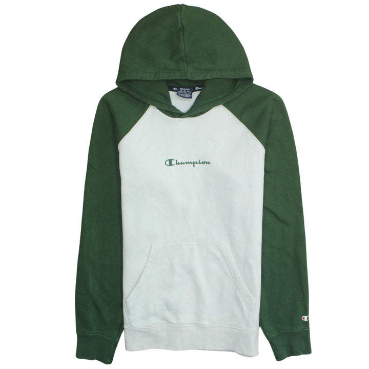 Champion Men's Green Pullover Hoodie Medium Regular Fit Logo
