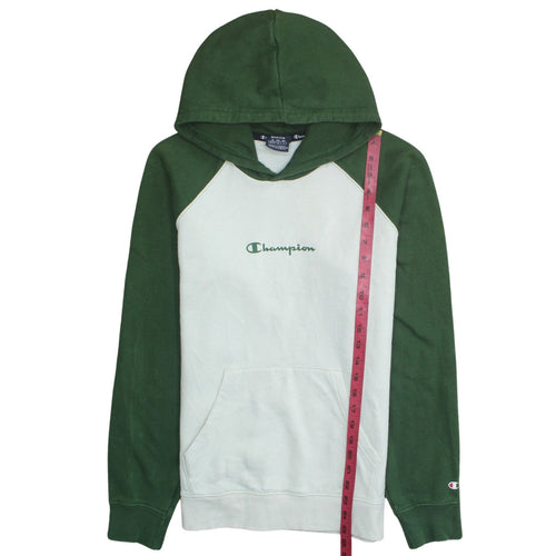 Champion Men's Green Pullover Hoodie Medium Regular Fit Logo