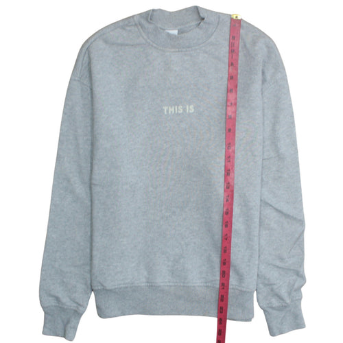 BOSS Men's Grey Crew Neck Pullover Sweatshirt Size S
