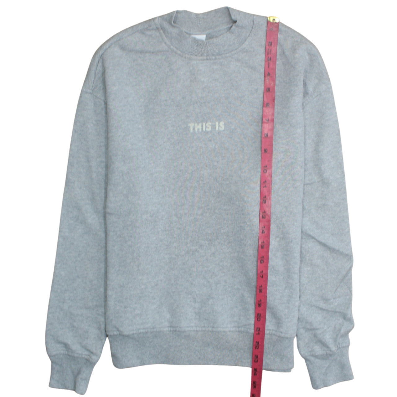 BOSS Men's Grey Crew Neck Pullover Sweatshirt Size S