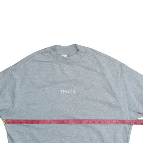 BOSS Men's Grey Crew Neck Pullover Sweatshirt Size S