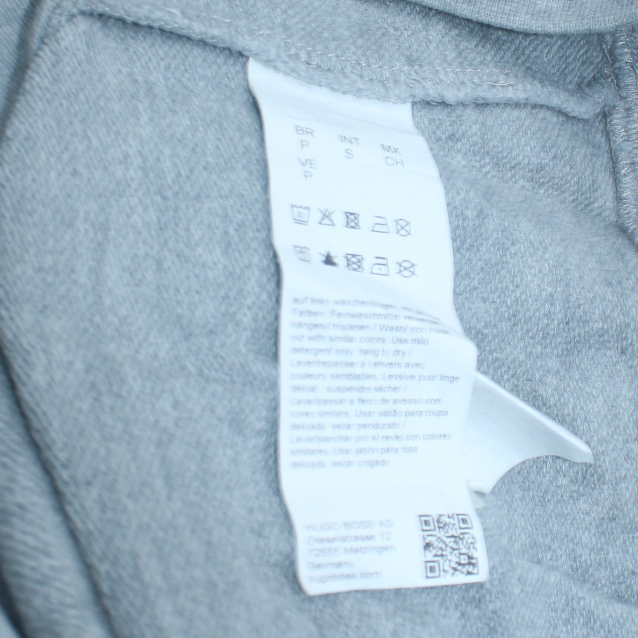 BOSS Men's Grey Crew Neck Pullover Sweatshirt Size S