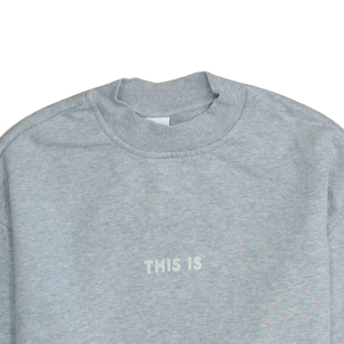 BOSS Men's Grey Crew Neck Pullover Sweatshirt Size S