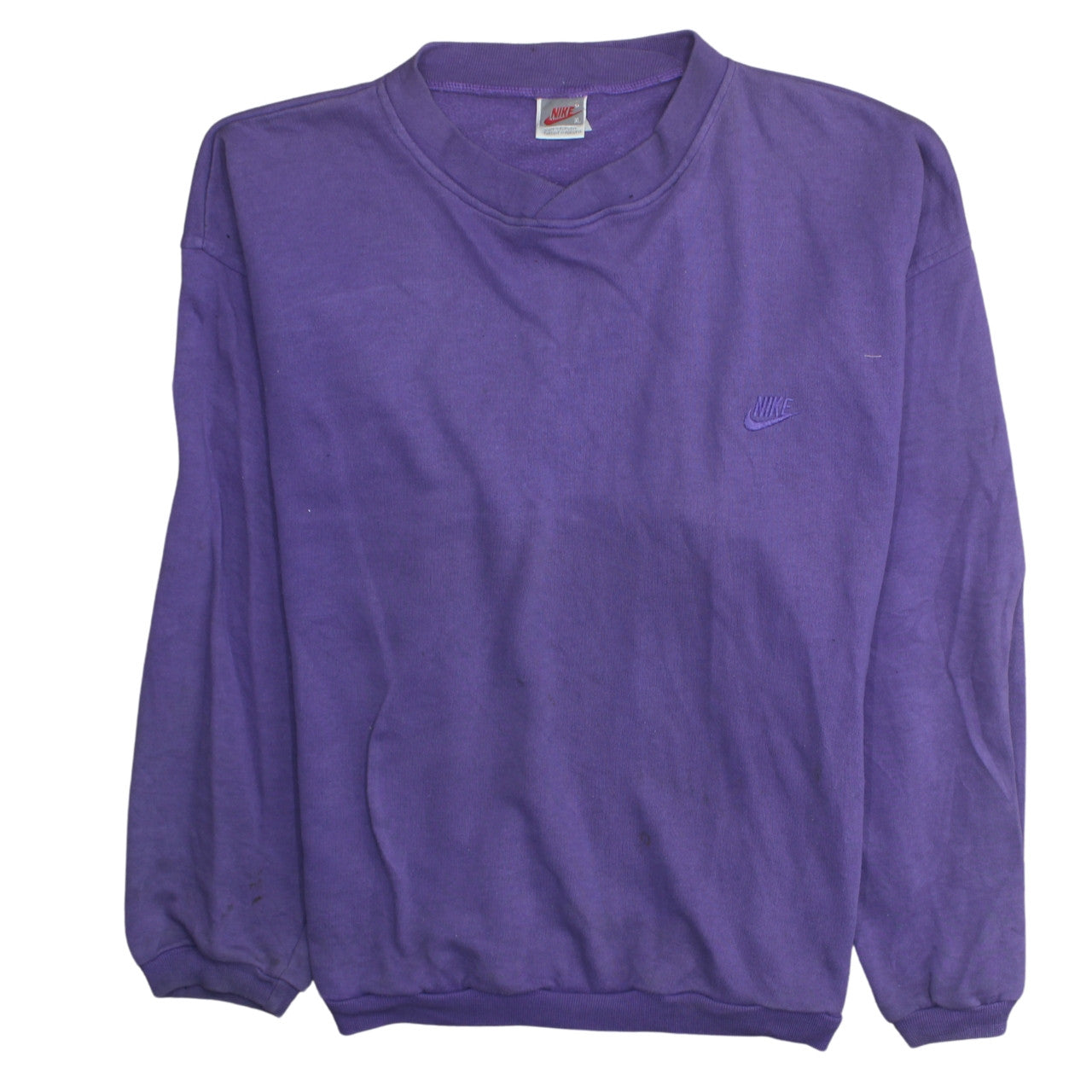 Nike Womens Purple Crew Neck Pullover Sweatshirt XL