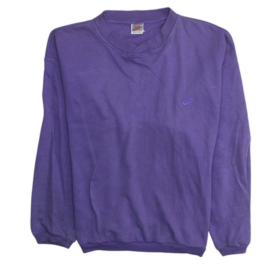 Nike Womens Purple Crew Neck Pullover Sweatshirt XL