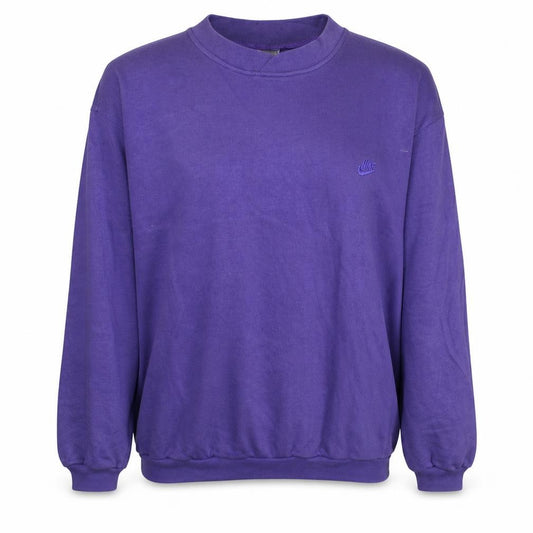 Front view of Nike women’s purple crew neck pullover sweatshirt xl