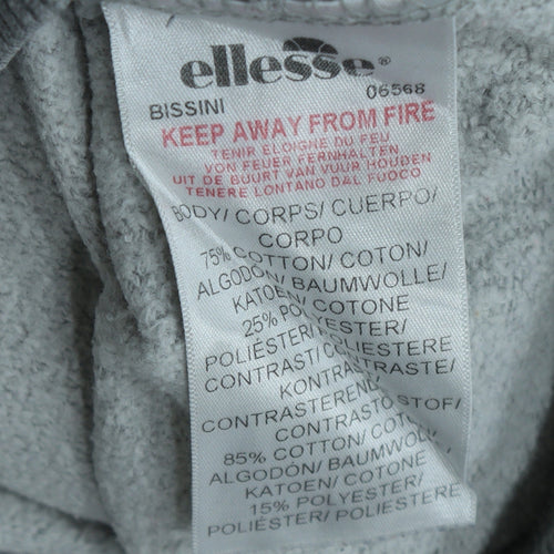 Ellesse Womens Grey Sweatshirt UK 4 Logo Pullover Classic Fit