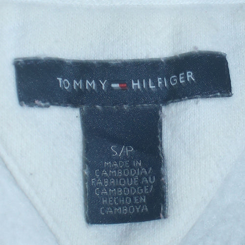 Tommy Hilfiger Women's White Full Zip Hoodie Size S