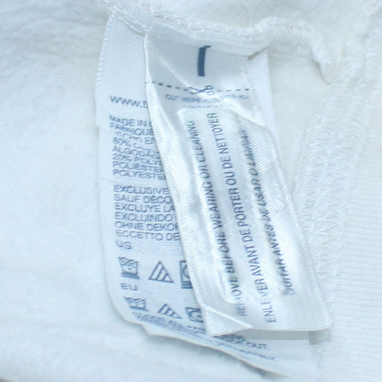 Tommy Hilfiger Women's White Full Zip Hoodie Size S