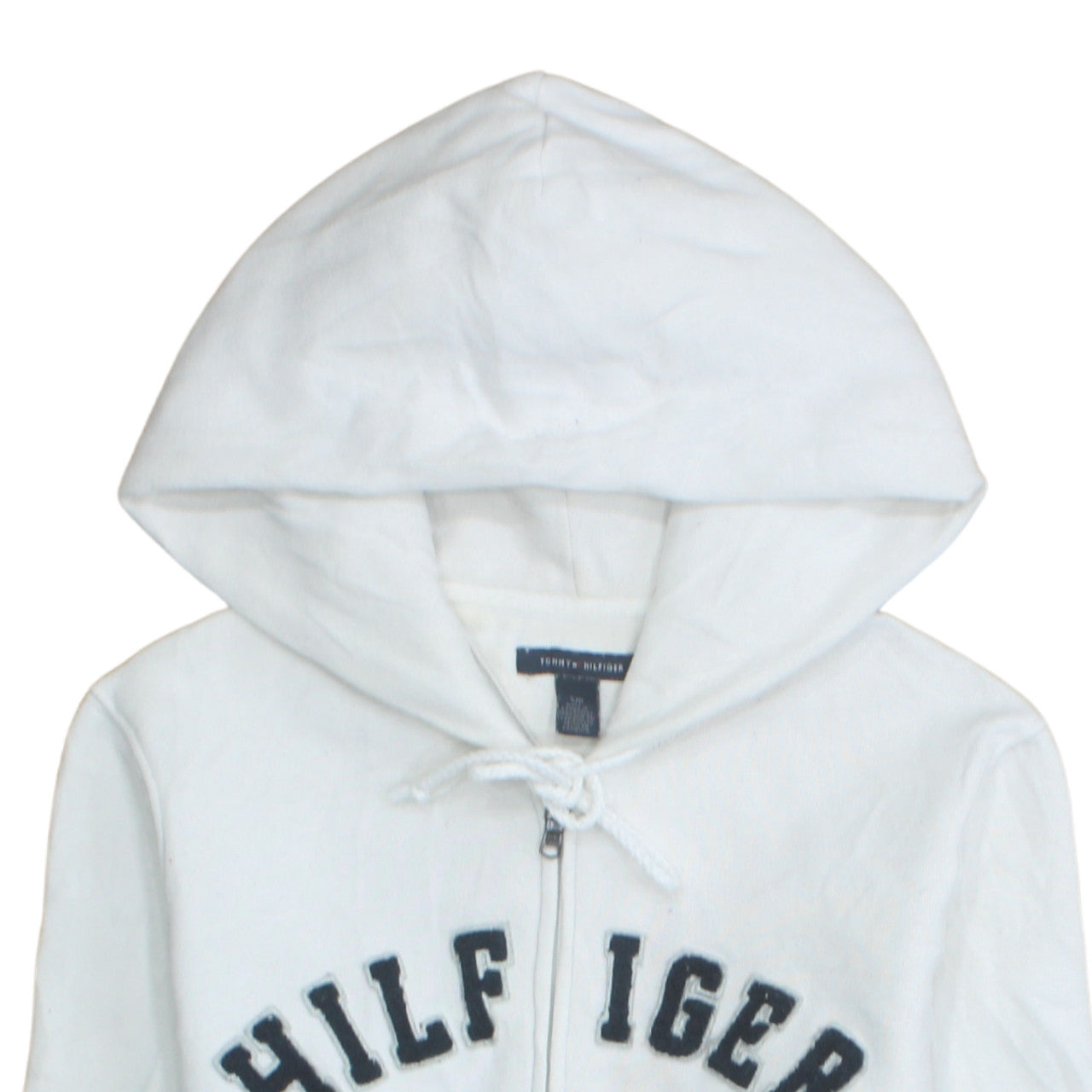 Tommy Hilfiger Women's White Full Zip Hoodie Size S